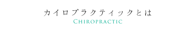 カイロプラクティックとは